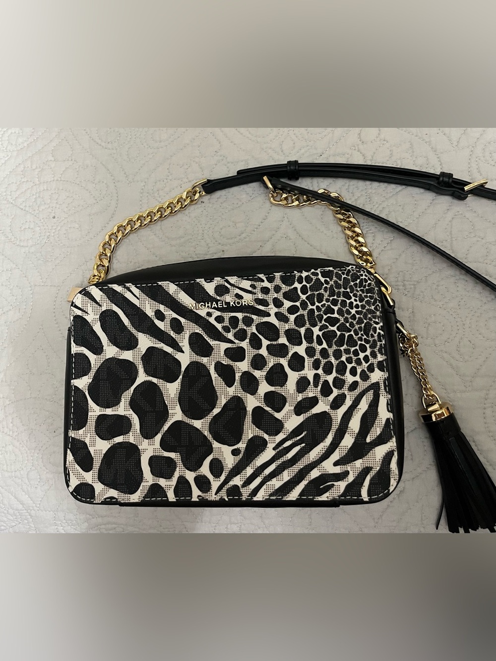 MICHAEL MICHAEL KORS CHEETAH LEATHER BAG NWOT - Picture 6 of 16
